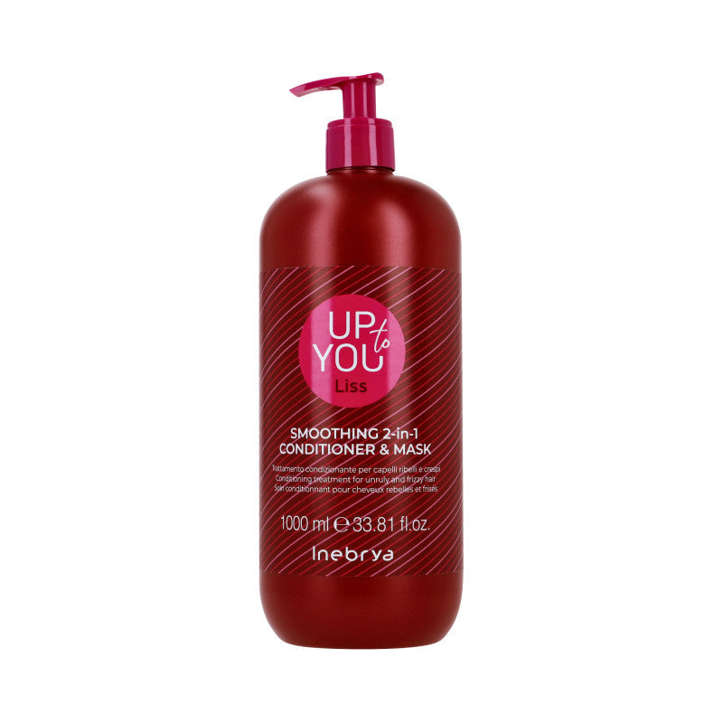 INEBRYA UP TO YOU LISS Masque lissant et après-shampooing en un 1000 ml