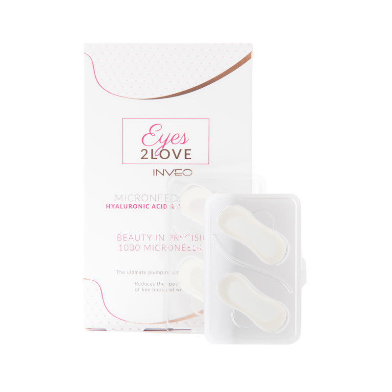 INVEO EYES2LOVE Patchs oculaires micro-aiguilles à l'acide hyaluronique et aux octopeptides, 2 paires