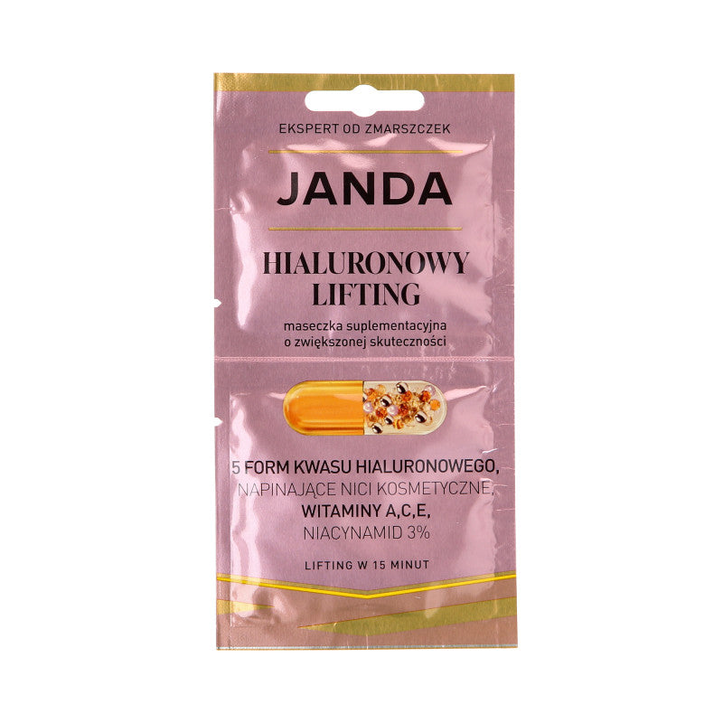 JANDA HYALURONIC LIFTING Masque visage liftant et raffermissant 2x4ml
