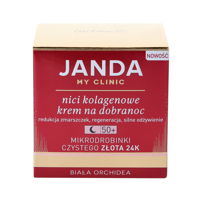 JANDA MY CLINIC 50+ Fils de collagène, crème de nuit anti-rides 50 ml