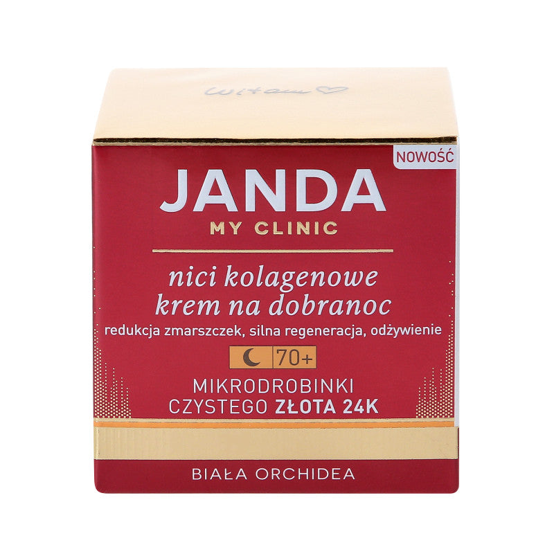 JANDA MY CLINIC 70+ Crème de nuit anti-rides Collagen Threads 50 ml