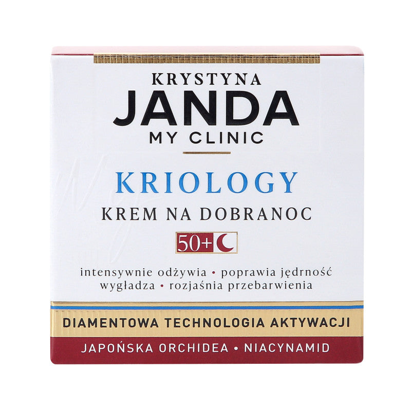 JANDA MY CLINIC KRIOLOGY Crème régénérante pour une bonne soirée 50+ 50ml