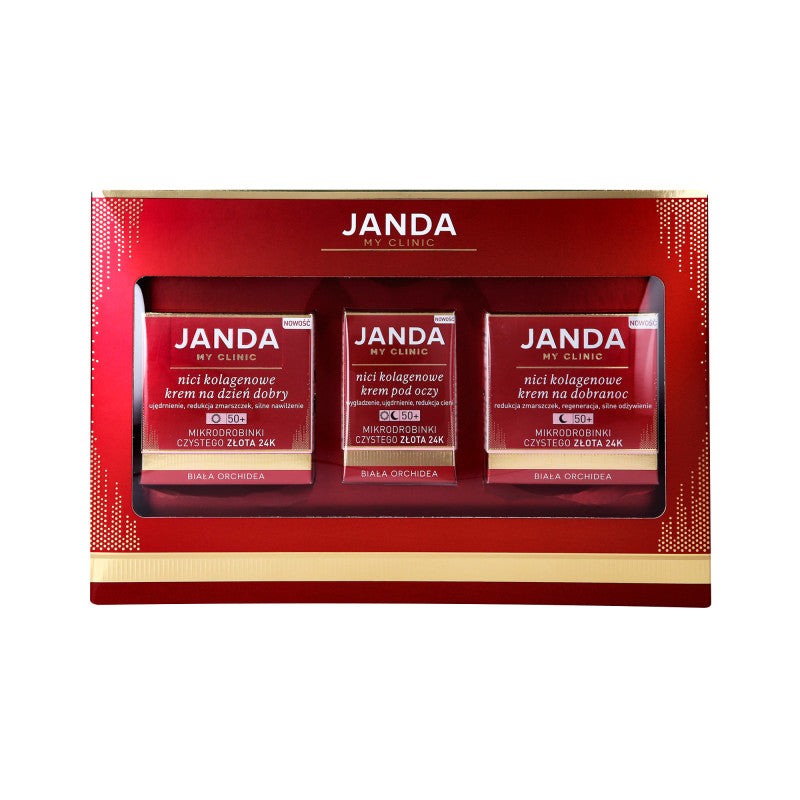 JANDA Coffret, crème bon matin 50 ml + crème bonne nuit 50 ml + crème contour des yeux 15 ml pour les femmes de plus de 50 ans