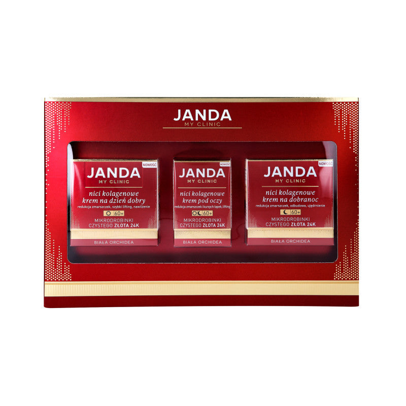 JANDA Coffret, crème bon matin 50 ml + crème bonne nuit 50 ml + crème contour des yeux 15 ml pour les femmes de plus de 60 ans