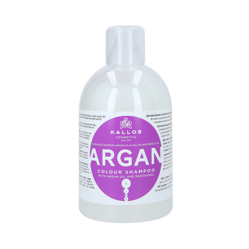KALLOS ARGAN Shampoing pour cheveux colorés 1000 ml