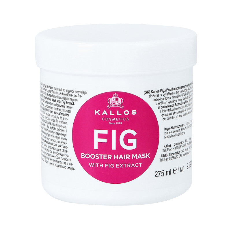 KALLOS KJMN FIG Masque fortifiant pour cheveux fins et délicats à l'extrait de figue 275 ml