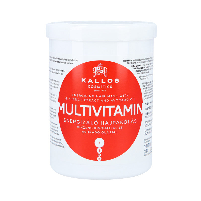 KALLOS KJMN Multivitamin Masque capillaire énergisant 1000ml