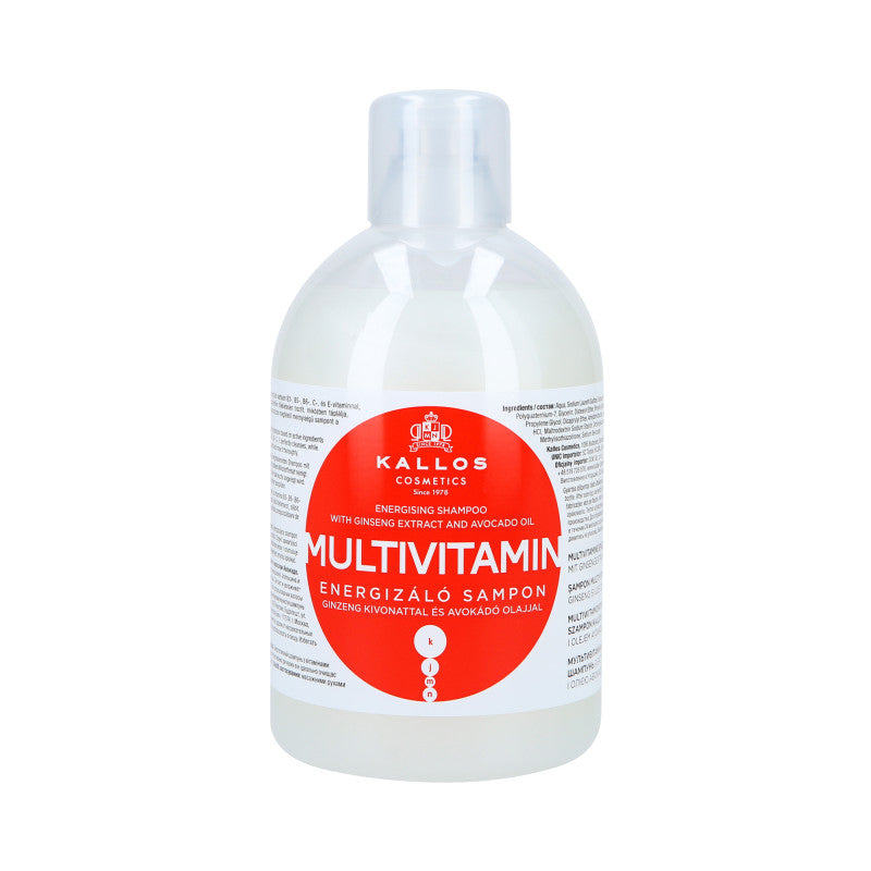 KALLOS KJMN Multivitamin Shampooing énergisant 1000ml