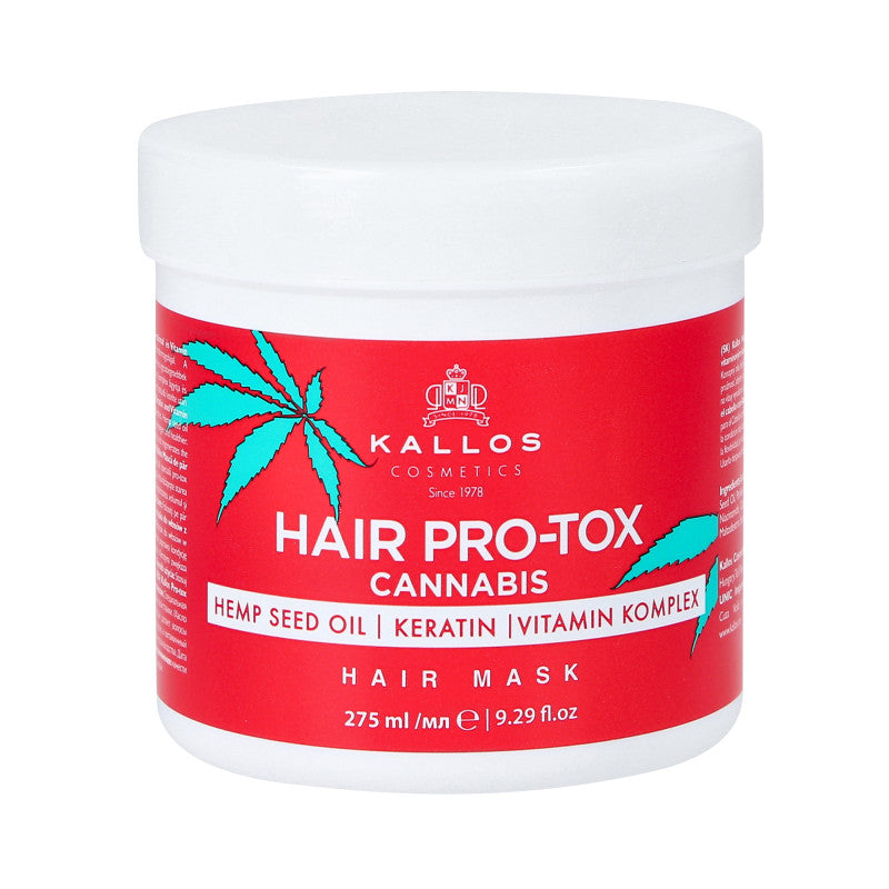 KALLOS KJMN PRO-TOX CANNABIS Masque capillaire fortifiant 275 ml