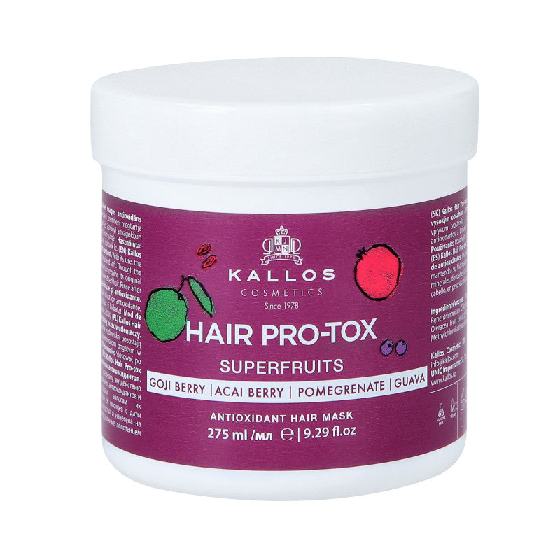 KALLOS KJMN PRO-TOX SUPERFRUITS Masque capillaire antioxydant 275 ml