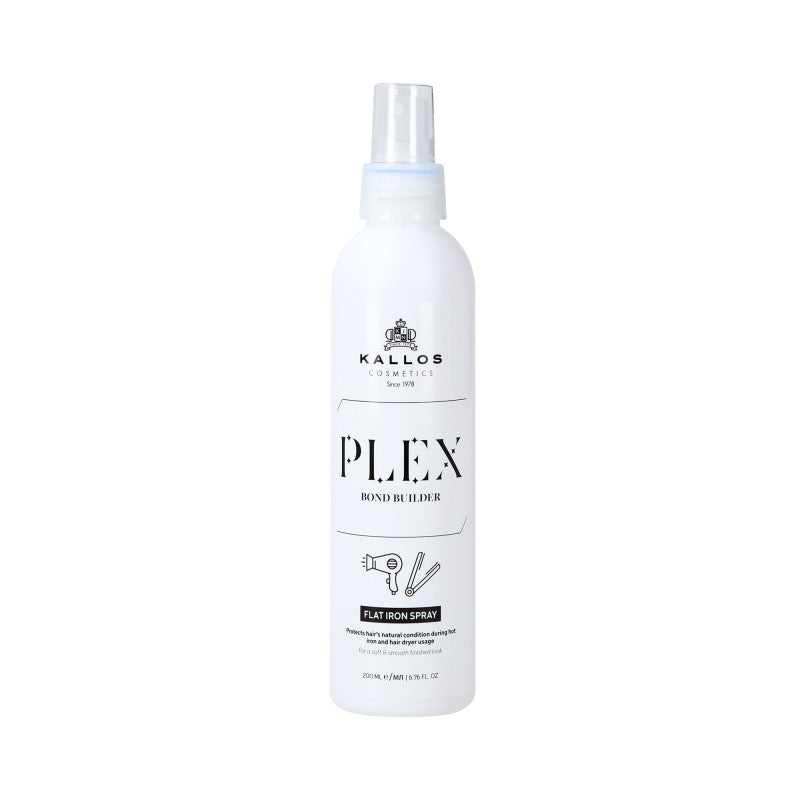 KALLOS PLEX FLAT IRON SPRAY Spray coiffant protecteur thermique pour cheveux abîmés 200 ml