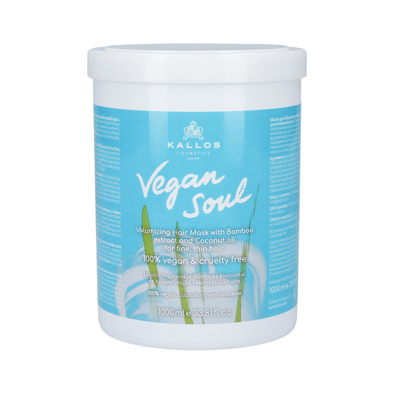 KALLOS VEGAN SOUL Masque volumisant 1000ml
