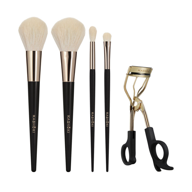 Kashōki ONIYURI Set de 5 pcs Pinceau à maquillage avec recourbe-cils
