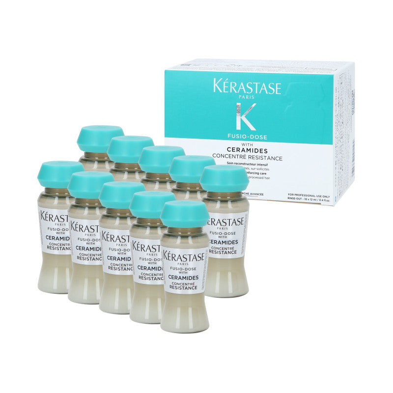 KÉRASTASE FUSIO-DOSE CONCENTRE RESISTANCE CERAMIDES Ampoules for damaged hair 10x12ml