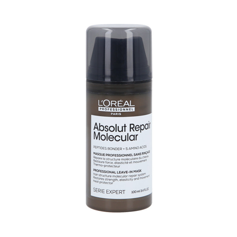 L'OREAL PROFESSIONNEL ABSOLUT REPAIR MOLECULAR Masque sans rinçage renforçant la structure capillaire 100 ml