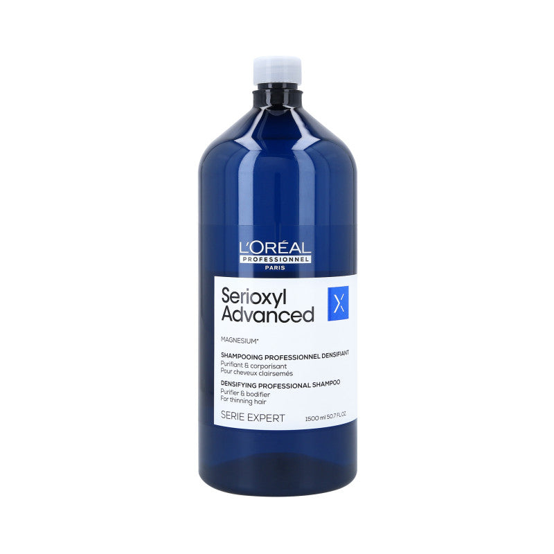 L'OREAL PROFESSIONNEL SERIOXYL ADVANCED Shampoing nettoyant et épaississant pour cheveux 1500ml