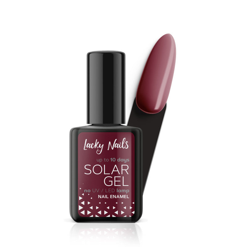 LACKY NAILS SOLAR GEL Lakier do paznokci, 14 Merlot 10ml