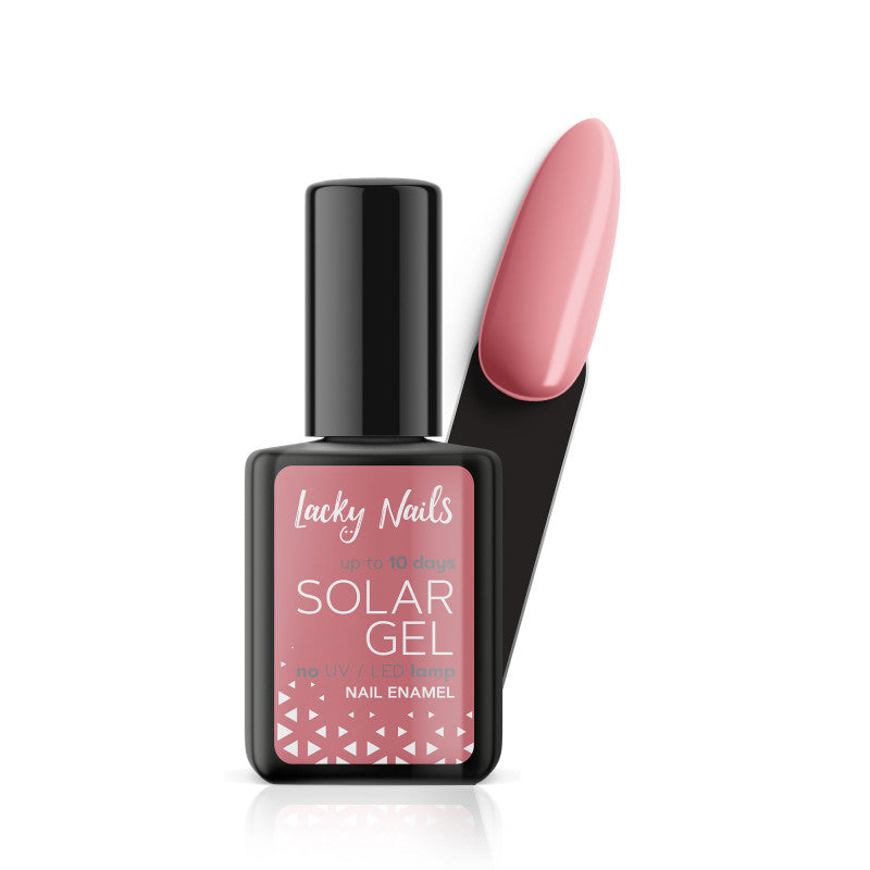 LACKY NAILS GEL SOLAIRE Vernis à ongles, 21 Corail 10 ml