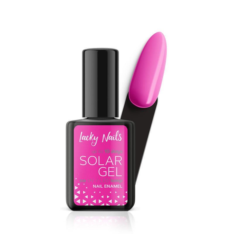 LACKY NAILS SOLAR GEL Lakier do paznokci, 30 Hot Pink 10ml