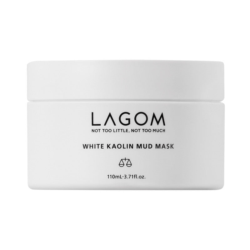 LAGOM WHITE KAOLIN Masque nettoyant à l'argile blanche pour peaux mixtes et grasses 110ml
