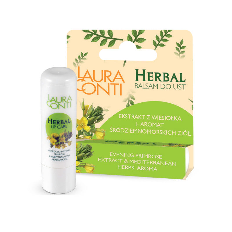 LAURA CONTI HERBAL Baume à lèvres nourrissant à l'huile d'onagre 4,8 g