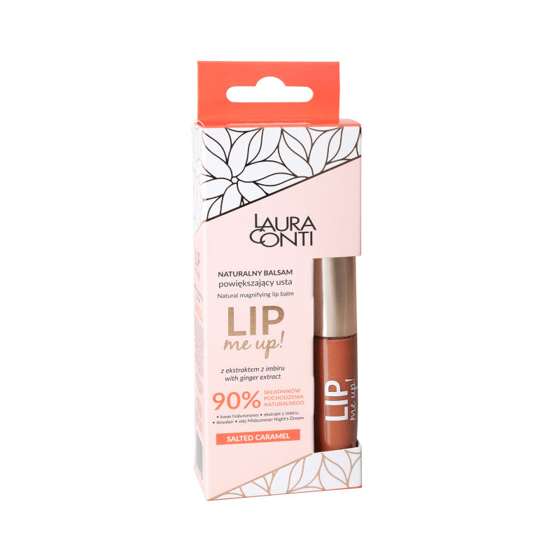 LAURA CONTI LIP ME UP! Baume repulpant naturel pour les lèvres Caramel salé 9 ml