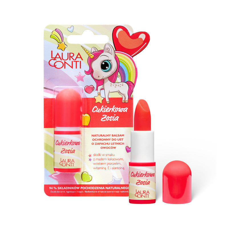 LAURA CONTI Baume à lèvres naturel au parfum de fruits d'été Cukierkowa Zosia 3,8 g