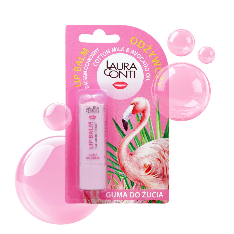LAURA CONTI Baume à lèvres nourrissant et protecteur Bubble Gum 4,8 g