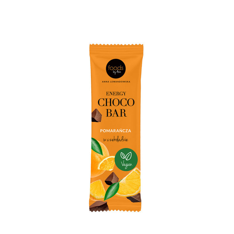 LEVANN FOODS BY ANN Barre énergétique au chocolat, orange 35 g