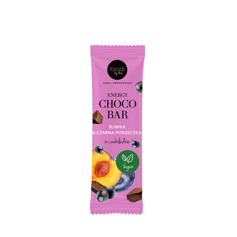 LEVANN FOODS BY ANN Barre énergétique au chocolat, prune et cassis 35 g