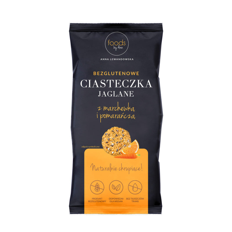 LEVANN FOODS BY ANN Biscuits au millet sans gluten, carotte et orange 100 g