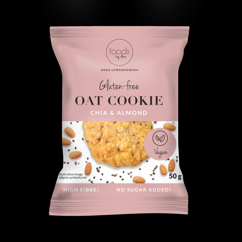 LEVANN FOODS PAR ANN Biscuit à l'avoine aux amandes et graines de chia 50g