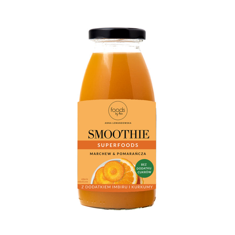 LEVANN FOODS BY ANN SMOOTHIE Cocktail de fruits naturels, Carotte et Orange 250 ml