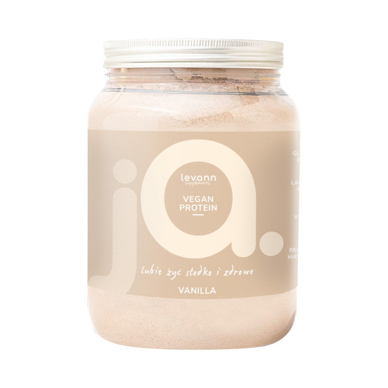 LEVANN “ jA ” SUPPLEMENTS VEGAN PROTEIN Vegan protein vanilla flavor – powder 500g