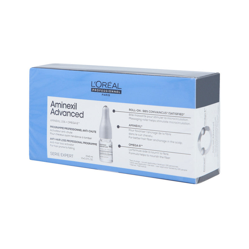 L'OREAL PROFESSIONNEL AMINEXIL ADVANCED Ampoules contre la chute des cheveux 10x6ml