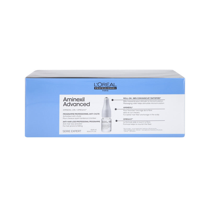 L'OREAL PROFESSIONNEL AMINEXIL ADVANCED Ampoules contre la chute des cheveux 42x6ml