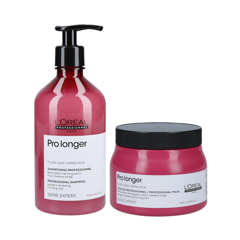 L'OREAL PROFESSIONNEL PRO LONGER Coffret fortifiant cheveux Shampooing 500ml + Masque 500ml