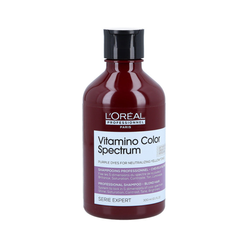 L'OREAL PROFESSIONNEL VITAMINO COLOR SPECTRUM Shampooing neutralisant violet pour cheveux blonds 300 ml