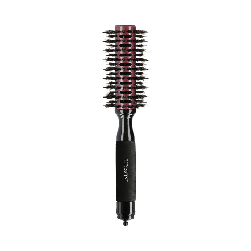 LUSSONI Natural Style Wooden Round Brush, Brosse a cheveux Ø 28 mm