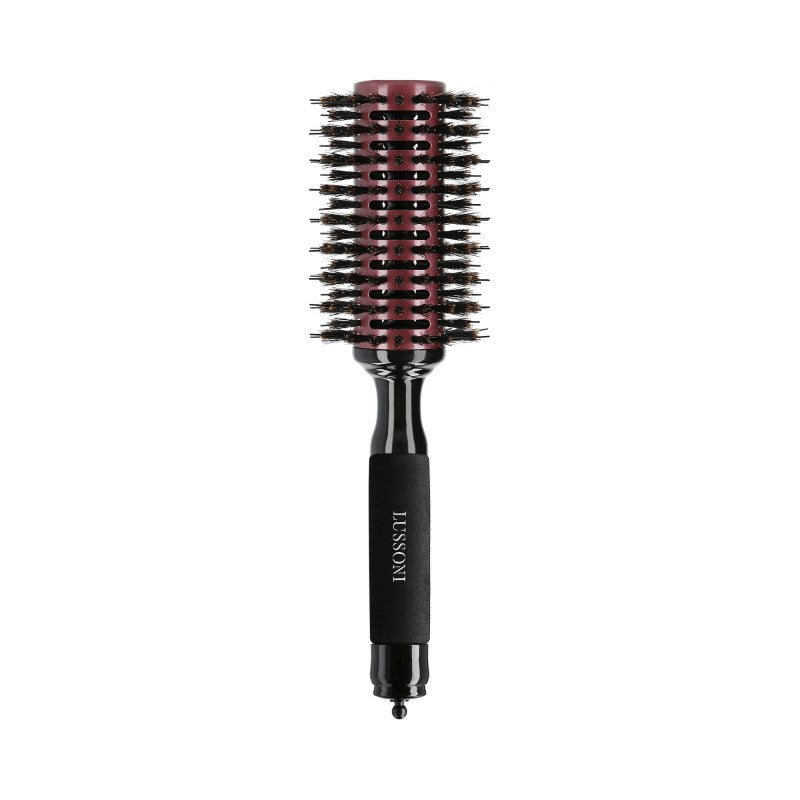 LUSSONI Natural Style Wooden Round Brush, Brosse à cheveux Ø 38 mm