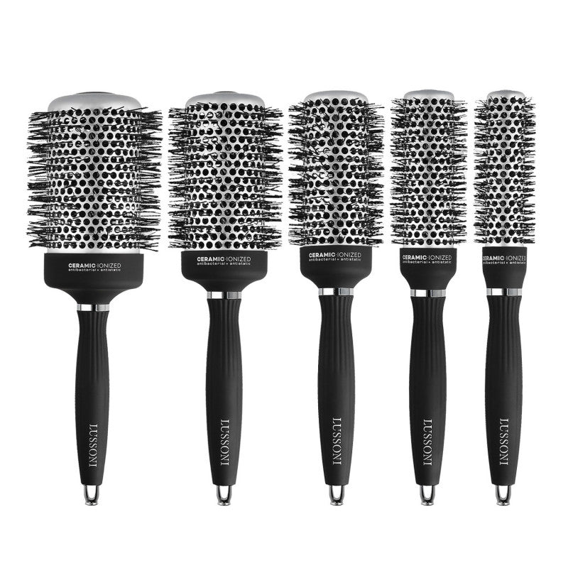 LUSSONI Hot Volume Set de Brosses Rondes Professionnelles 5 Pcs 