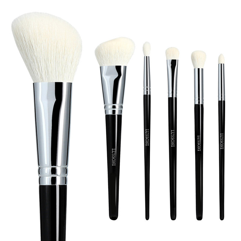 LUSSONI Natural Charm - Set de Pinceaux à maquillage professionnels 6 Pcs 