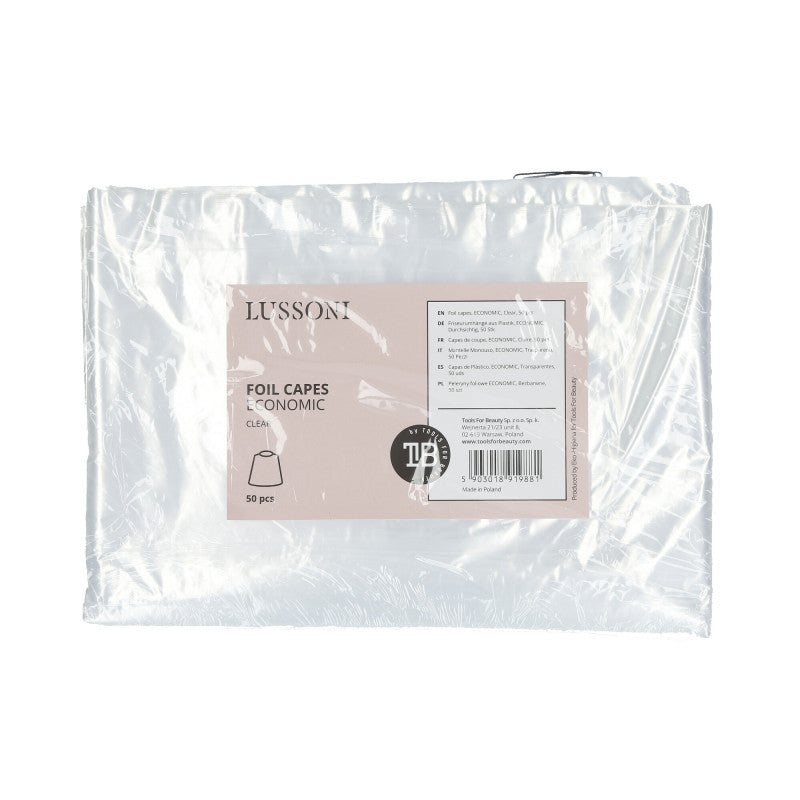 LUSSONI Capes de coupe, ECONOMIC, Claire, 50 pcs