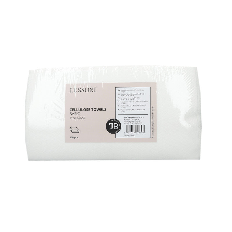 LUSSONI Serviette en cellulose, BASIC 70 cm x 40 cm, 100 pcs