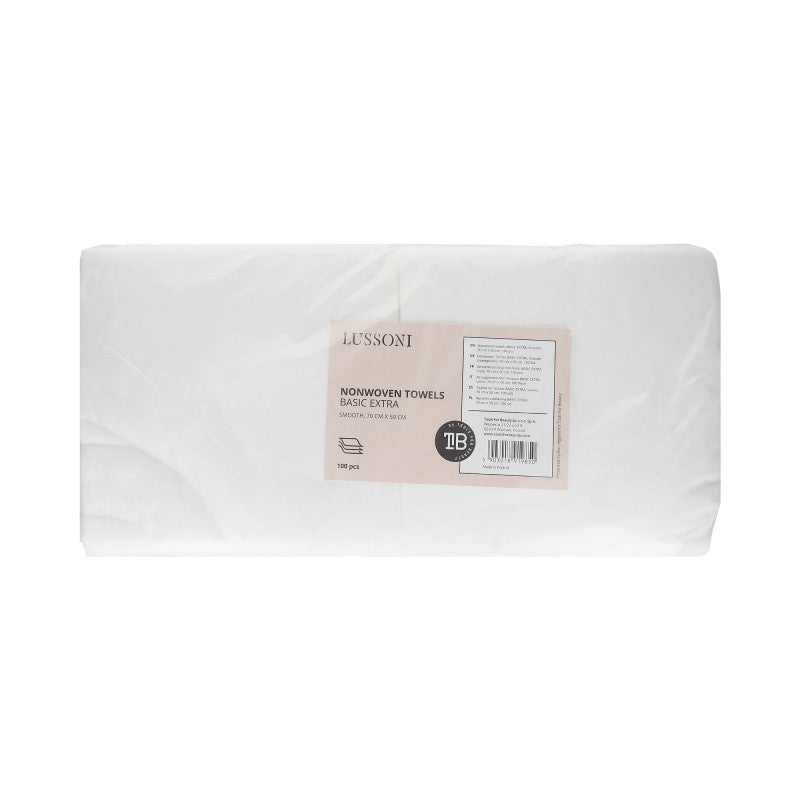 LUSSONI Serviette en tissu non-tissé, BASIC EXTRA, Lisse, 70 cm x 50 cm, 100 pcs