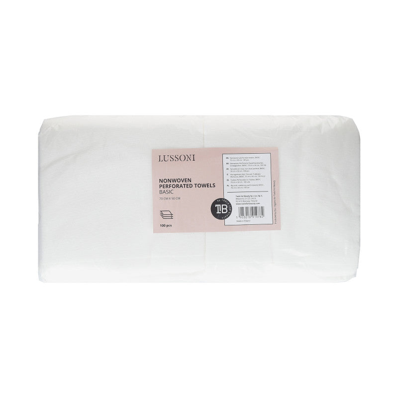 LUSSONI Serviette en tissu non-tissé perforé, BASIC, 70 cm x 50 cm, 100 pcs