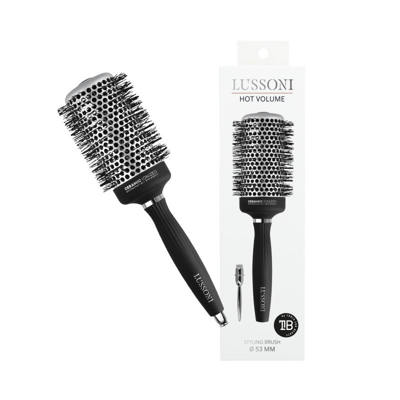 LUSSONI Hot Volume Styling Brosse avec Poils Ondulés, Ø 53 mm