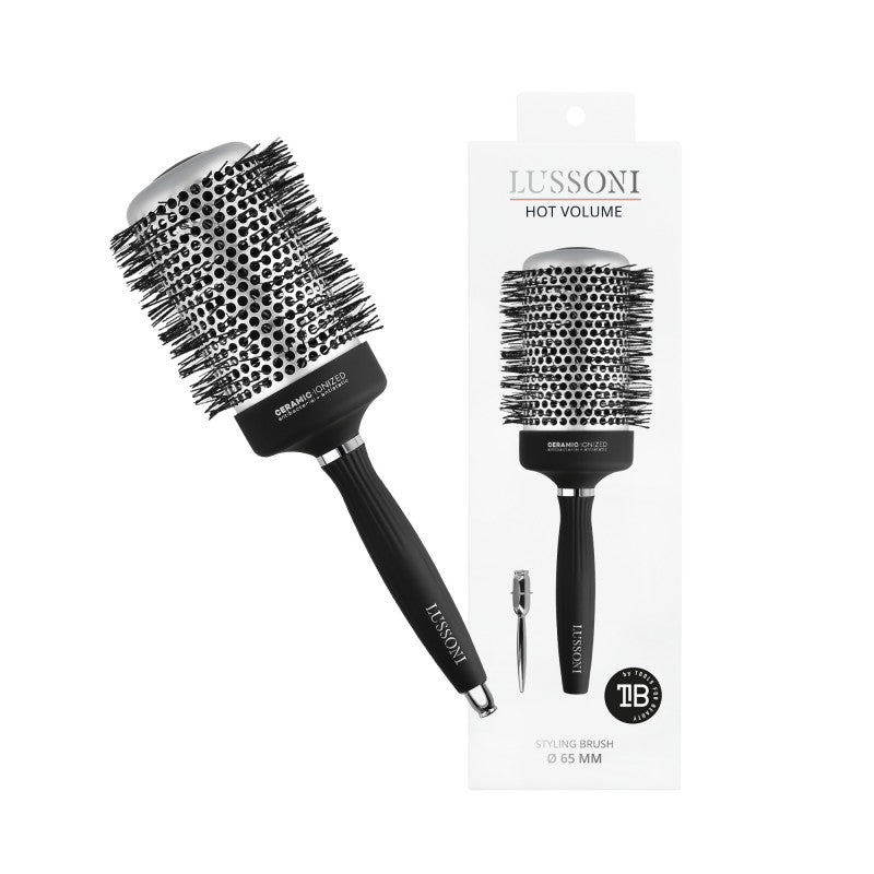 LUSSONI Hot Volume Styling Brosse avec Poils Ondulés, Ø 65 mm