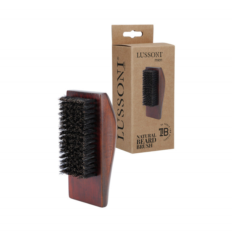 LUSSONI MEN Brosse à barbe naturelle, carrée