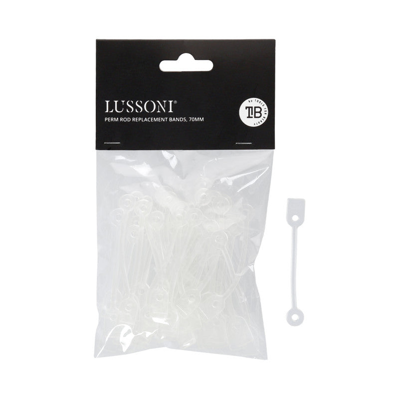 LUSSONI Élastiques pour bigoudis à permanent, 70 mm, 50 pièces